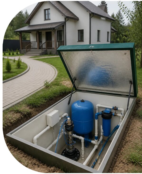 Автономное водоснабжение дома в Еманжелинске от 154065 р. | АПаруса-Мнж